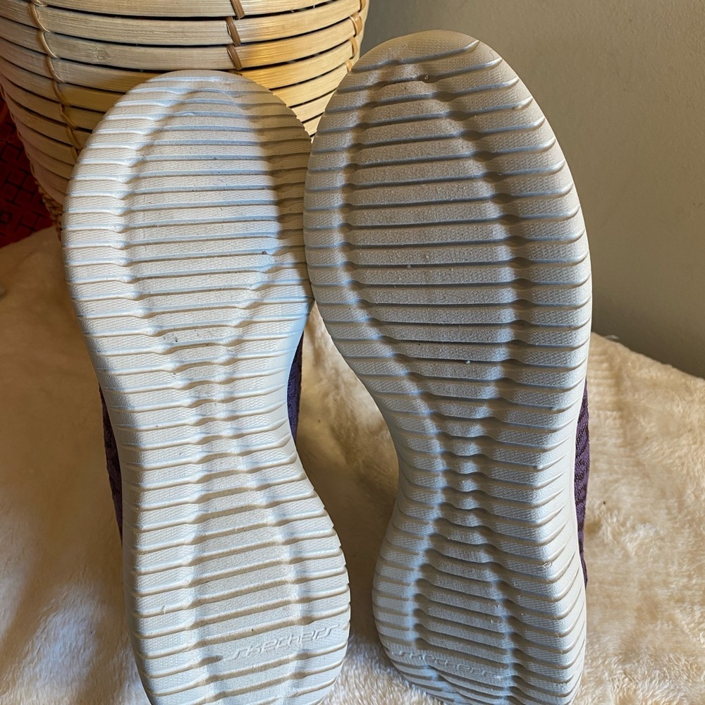 Skechers Purple and White Slip-On Sneakers - Picture 7 of 8